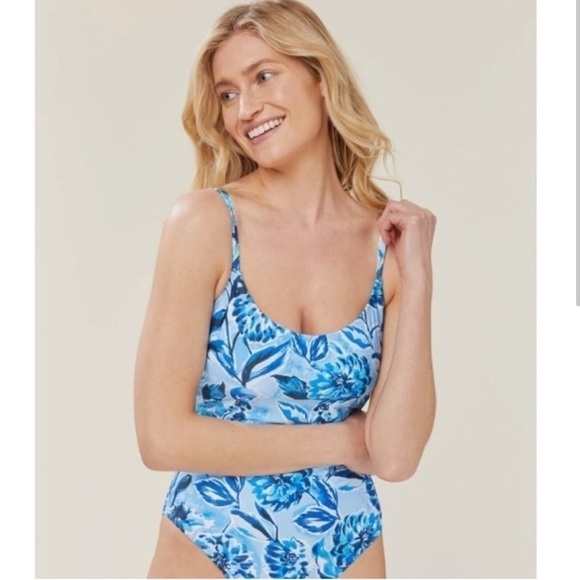 ANDIE The Baia One Piece In Blue - Picture 1 of 5